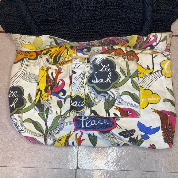 The Sak Black Crochet Shoulder / Tote Bag Black - Picture 13 of 16